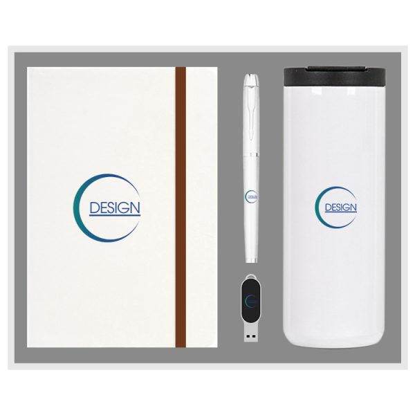 Custom wholesale VIP Corporate Thermos and Notebook Gift Set - Image 2