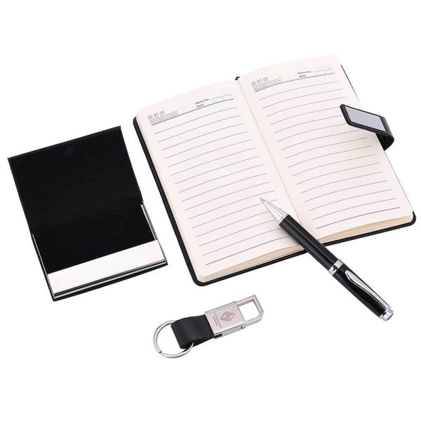 Custom logo Luxury promotional Corporate company Notebook with Pen card holder business gift set - Image 6