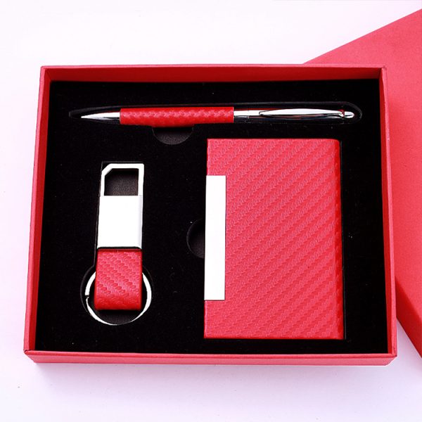 Business Promotional Items 3pcs Notebook Pen Keychain Custom Color Corporate Promotional Anniversary Gift Set - Image 6