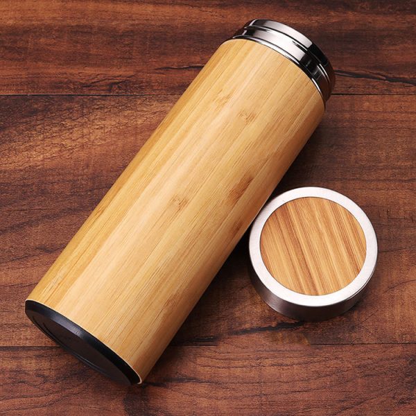 Bamboo Custom Logo Promotional Gift Luxury Diary Notebook Planner Business Gift Set With Bottle Pen Keychain - Image 3