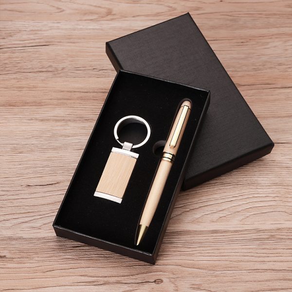 Promotional Unique Wooden Notebook With Pen Cooperating ECO Gift For Corporate Business bamboo gift set - Image 6