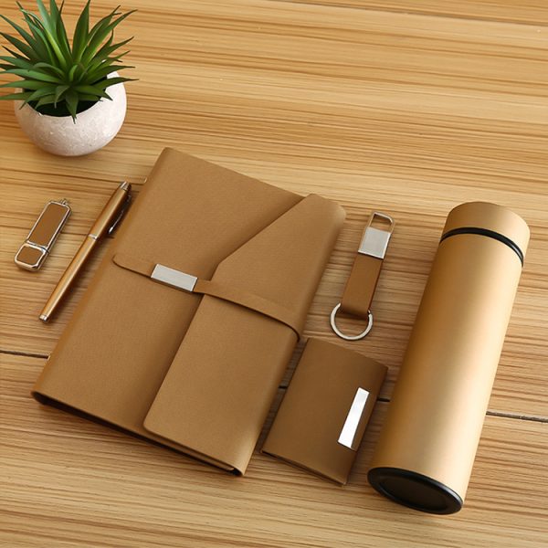 Custom Color Product Ideas VIP Corporate Business Gift Set Customizable Thermos Cup Notebook U Disk - Image 5