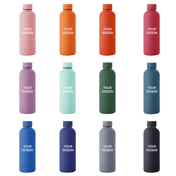 350ml 500ml 750ml Finishing Insulated water bottle Double Wall Small Mouth Stainless Steel Sport Flask Water Bottle - Image 3