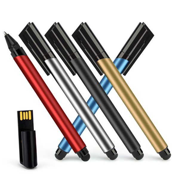 Wholesales Metal Pen Shape Custom Logo 1GB 2GB 4GB 8GB Pendrive Flash Drive Gadgets Electronic - Image 3