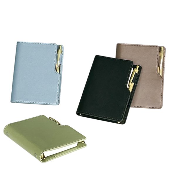 Custom A6 Thermo PU Planner Notebook with Pen Loose-leaf Binding for School or Office Use for Business - Image 6