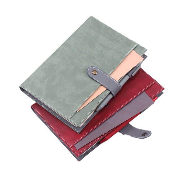 Custom logo Printing Leather Cover Journal Non Dated Planner Customized Leather Notebook - Image 6