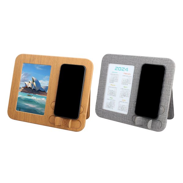 Custom Logo Wooden Bamboo Wireless Charger Quick Wireless Charging For Mobile Phone