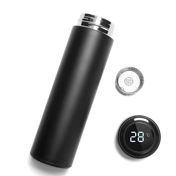 Custom Logo Smart LED Temperature Display Insulation Bottle Stainless Steel Intelligent Vacuum Flask - Image 2