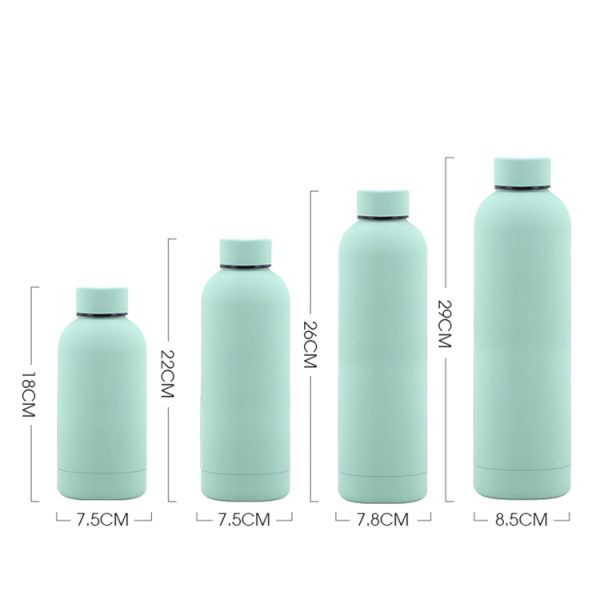 350ml 500ml 750ml Finishing Insulated water bottle Double Wall Small Mouth Stainless Steel Sport Flask Water Bottle - Image 4