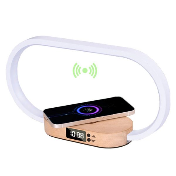 Multifunctional Wireless Charging 15W 10W Clock Wireless Charger LED Digital night light lamp Custom Logo - Image 5
