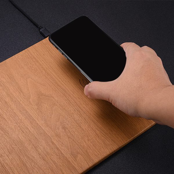 Wooden Holder 10w 15w 30W 35W Fast QI Bamboo Charging Stand Phone Wireless Charger - Image 3