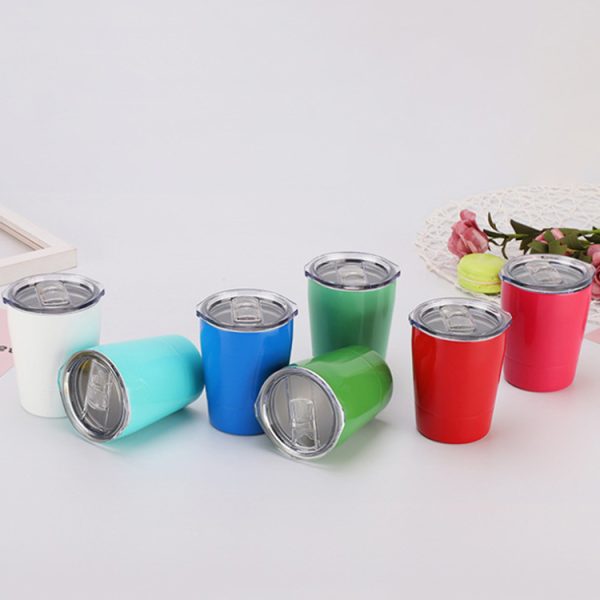 Hot Selling 8oz Double Wall Kids Tumbler Cup 18/8 Stainless Steel Kids Milk Cup With Lid And Straw - Image 4