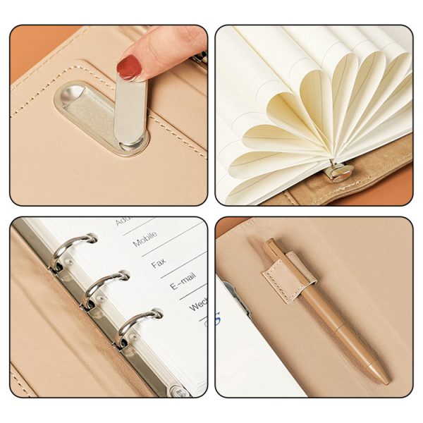 Wireless Charging Smart Multifunctional power note book loose leaf business office Notebook Power Bank Notepad With alarm clock - Image 3