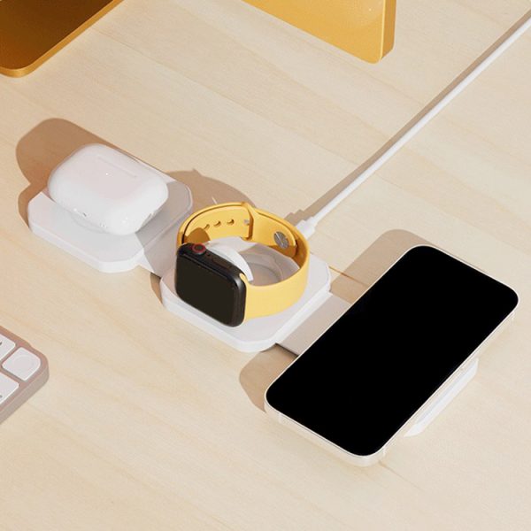 3 In 1 Wireless Charger dual 15W Fast Charging Cell Phone Portable Foldable 2 In 1 Magnetic Wireless Charger 15W