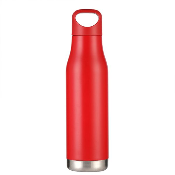 500ML Gym Wholesale cola shape Double Wall vacuum flask sports water bottle With wooden bottom - Image 4