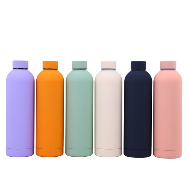 350ml 500ml 750ml Finishing Insulated water bottle Double Wall Small Mouth Stainless Steel Sport Flask Water Bottle - Image 2