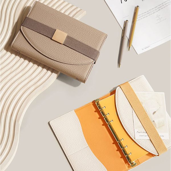High Quality Customized A5 A6 A7 Notebook Gift Set Pu Leather Diary Planner Notebook With Pen - Image 3