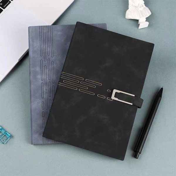 Factory Price Wholesale Customizable A4 A5 Notebook Custom Logo Hardcover PU Buckle Journal Notebook with Binding - Image 5