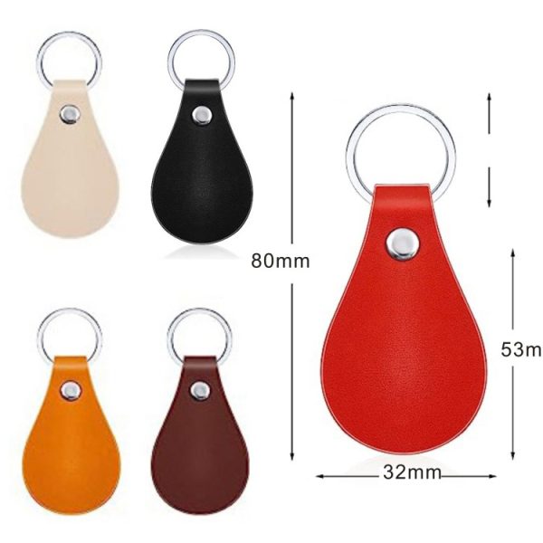 Wholesale blank DIY souvenirs PU leather keychain for car key - Image 2