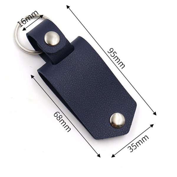 Custom PU Leather DIY Sublimation Photo Keychain for Men with Keyring Blank Keychain - Image 5