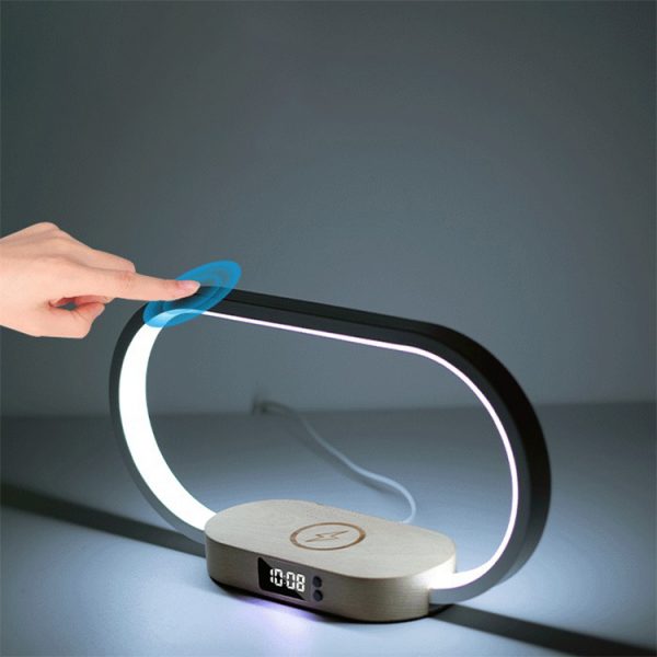 Multifunctional Wireless Charging 15W 10W Clock Wireless Charger LED Digital night light lamp Custom Logo - Image 3
