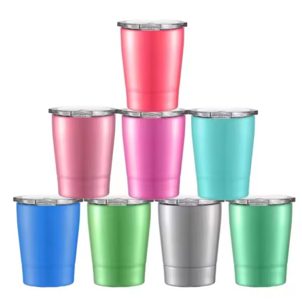 Hot Selling 8oz Double Wall Kids Tumbler Cup 18/8 Stainless Steel Kids Milk Cup With Lid And Straw - Image 6