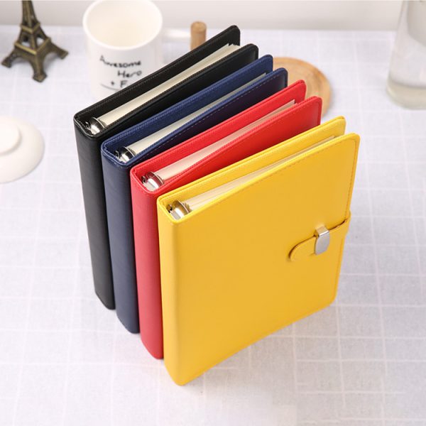 Business Planner Loose Leaf Notebook A5 Leather Creative Agenda - Image 5