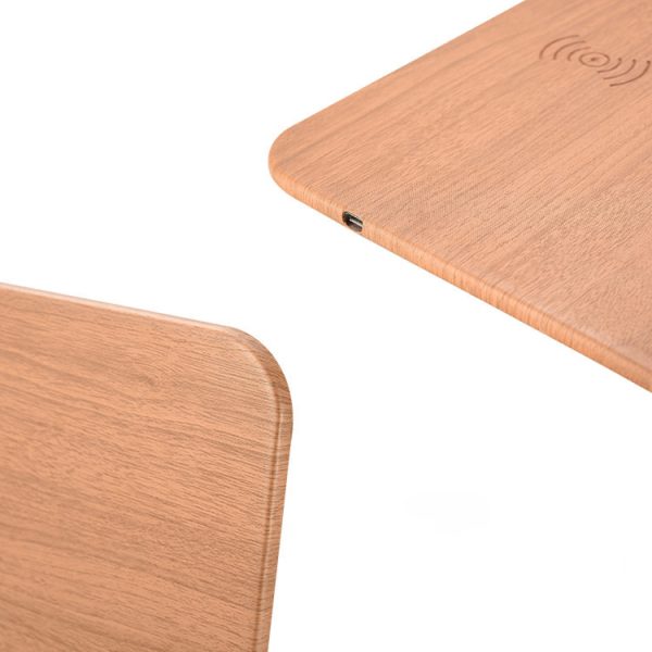 Wooden Holder 10w 15w 30W 35W Fast QI Bamboo Charging Stand Phone Wireless Charger - Image 5