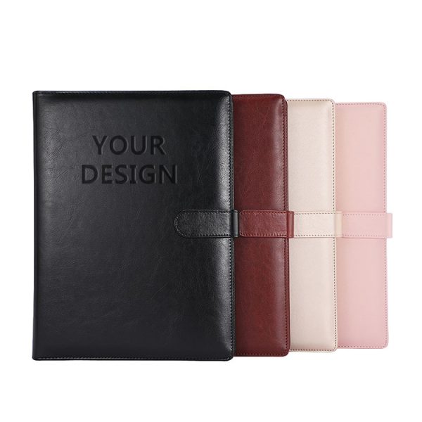 A4 Folder File Organizer Writing Clamps Clamps Business Office Wholesale Custom Leather Multifunctional Storage Conference Book
