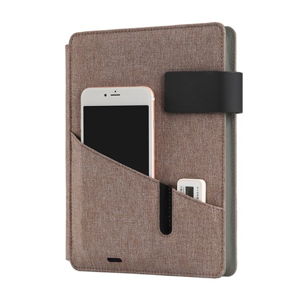 Custom Gifts Power bank Notebook with USB Flash Drive A4 A5 A6 PU Leather Wireless Charger Powered Diary - Image 3