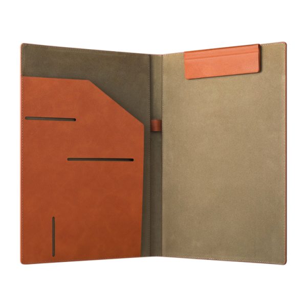 Wholesale Promotional Multi-Functional File Folder Padfolio A4 Size PU Leather File Folder Portfolio for Business - Image 2