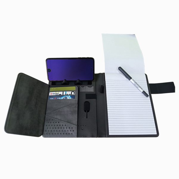 Corporate Gifts with Logo Smart Diary with Power Bank Wireless Charger Planner Digital Notebook - Image 3