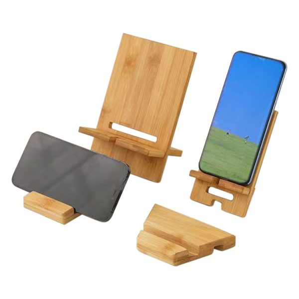 Customizable Logo Wooden Phone Holder Multi Functional Portable Holder Advertising Promotional Gift Phone Holder