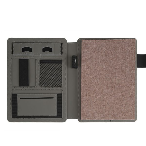 Custom Gifts Power bank Notebook with USB Flash Drive A4 A5 A6 PU Leather Wireless Charger Powered Diary - Image 5