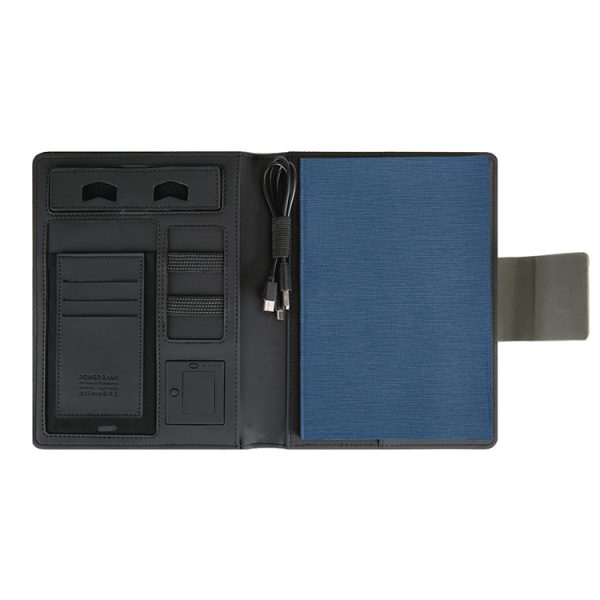 Ideas Logo Gift Set Notebook with Wireless Charger Power Bank 8000mAh Custom Diary - Image 4