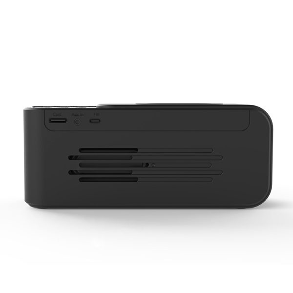 Custom Personal portable speaker FM radio with alarm clock LED digital display wireless charging speaker - Image 4