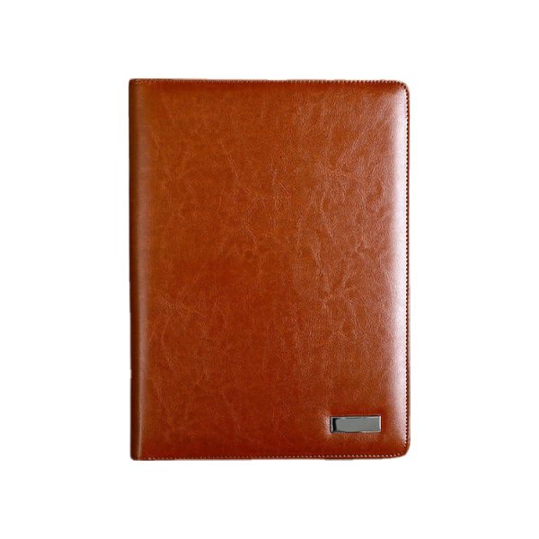 Wholesale Logo Multifunctional Portable Notebook Document Folder Calculator A4 Leather Portfolio Folder office business gift set - Image 3