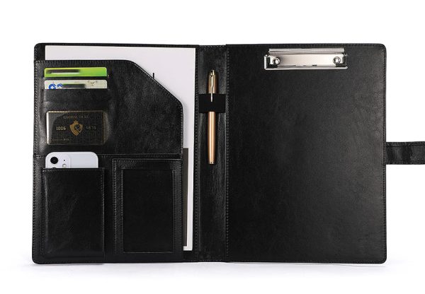 A4 Folder File Organizer Writing Clamps Clamps Business Office Wholesale Custom Leather Multifunctional Storage Conference Book - Image 6