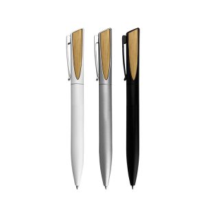 Eco-Friendly Bamboo Blue/Black Oily Ballpoint Pen Refill Ballpoint Pen Custom Logo Design Color Gift Set
