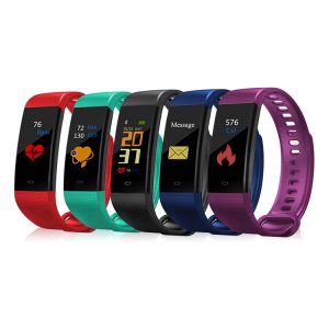 Custom Logo Color Screen Smart Band Heart Rate Fitness Activity Tracker Smart Bracelet Wristband Watch Band