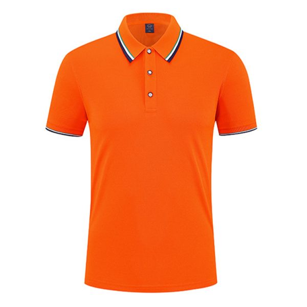 Wholesale Custom logo Printed Pattern Blank Multi-color Fashion Mercerized Short Sleeve Gold Line Golf Shirt Team Clothing - Image 6