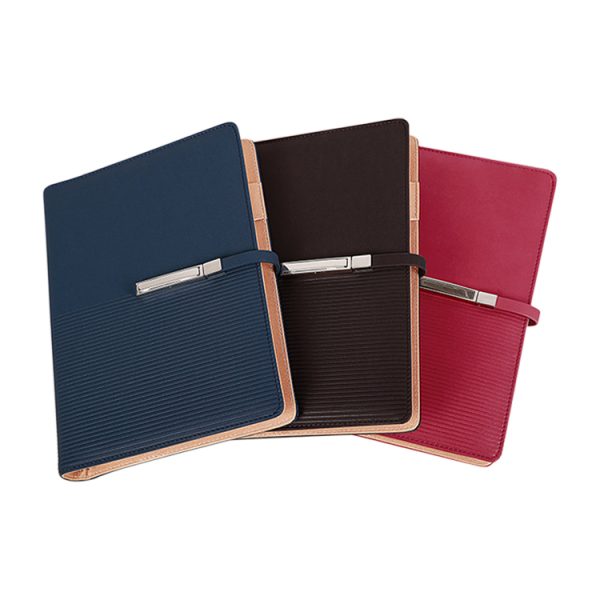 A5 Notebook Custom Logo Pu Leather Organizer Diary 6 Rings Agenda with Magnetic Closure