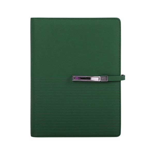 A5 Notebook Custom Logo Pu Leather Organizer Diary 6 Rings Agenda with Magnetic Closure - Image 3