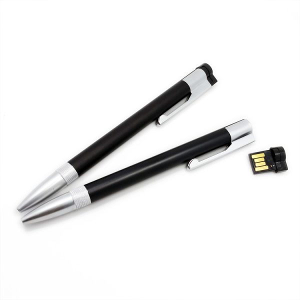 Custom Promo Pen Shape USB Flash Drives 16GB 32GB 64GB 128GB Pendrive USB Gifts Metal USB Flash Memory - Image 5