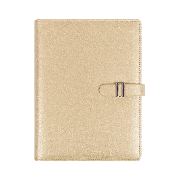 Premium Custom Logo Notebook A5 PU leather hardcover notepad journal notebook metal buckle - Image 5