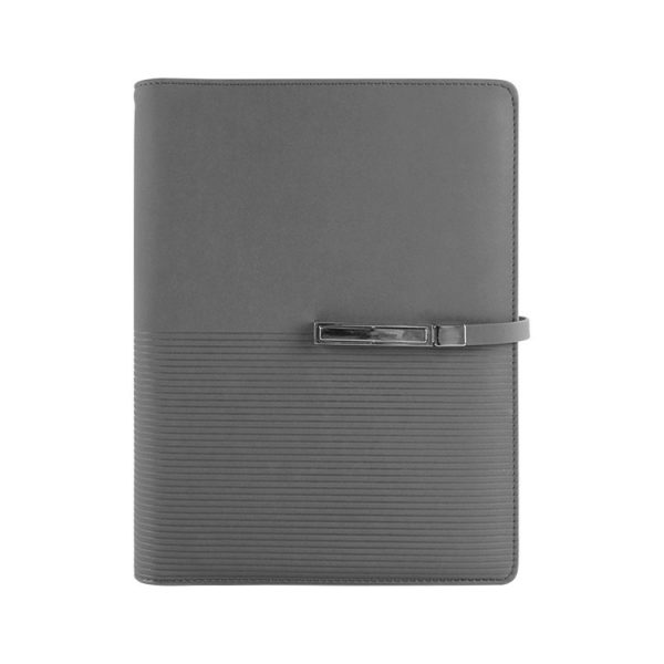 A5 Notebook Custom Logo Pu Leather Organizer Diary 6 Rings Agenda with Magnetic Closure - Image 6