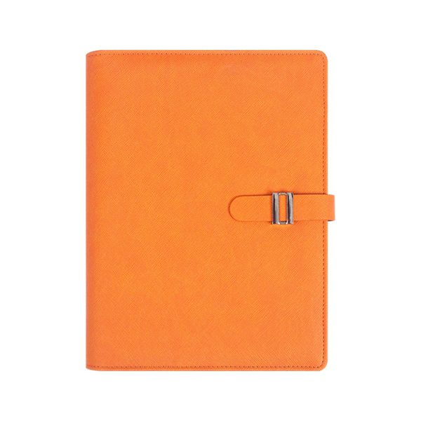 Premium Custom Logo Notebook A5 PU leather hardcover notepad journal notebook metal buckle - Image 6
