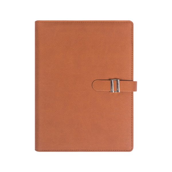 Premium Custom Logo Notebook A5 PU leather hardcover notepad journal notebook metal buckle - Image 7