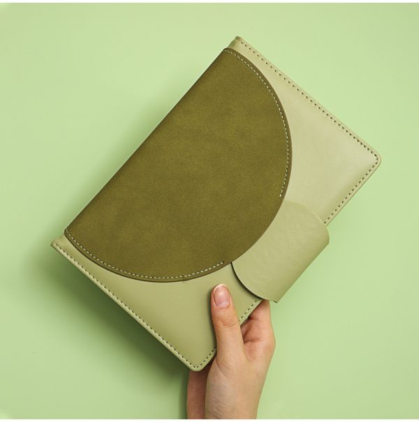 A5 Custom Logo Office Record Stationery PU Leather Cover Business Planner Agenda Notebook With Insert Buckle - Image 5