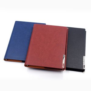 Customizable A5 PU Leather 6-Ring Binder Planner Business Notebook Personal Writing Journal Loose-Leaf Promotional Notebook